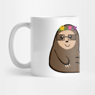 Flower Crown Sloth 2 Mug